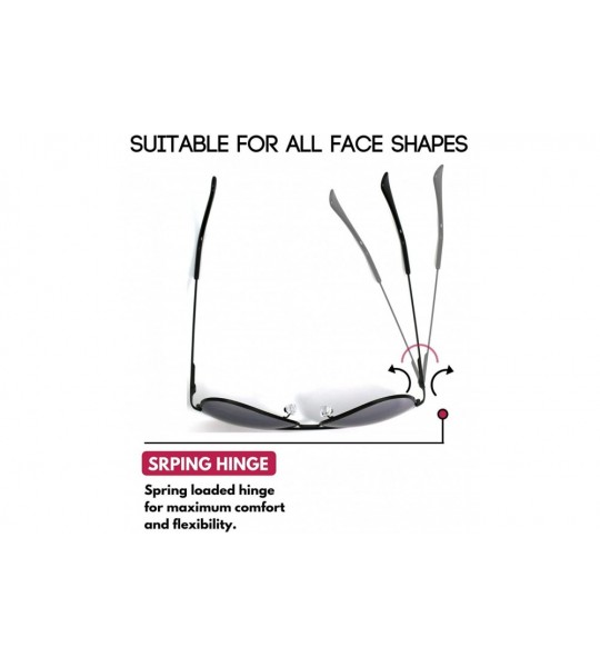 Rectangular I Wear Rectangular Sunglasses Spring BG20044S - Matte Black Frame/Grey Flash Mirrored Lens - C7187NI0R4A $18.75