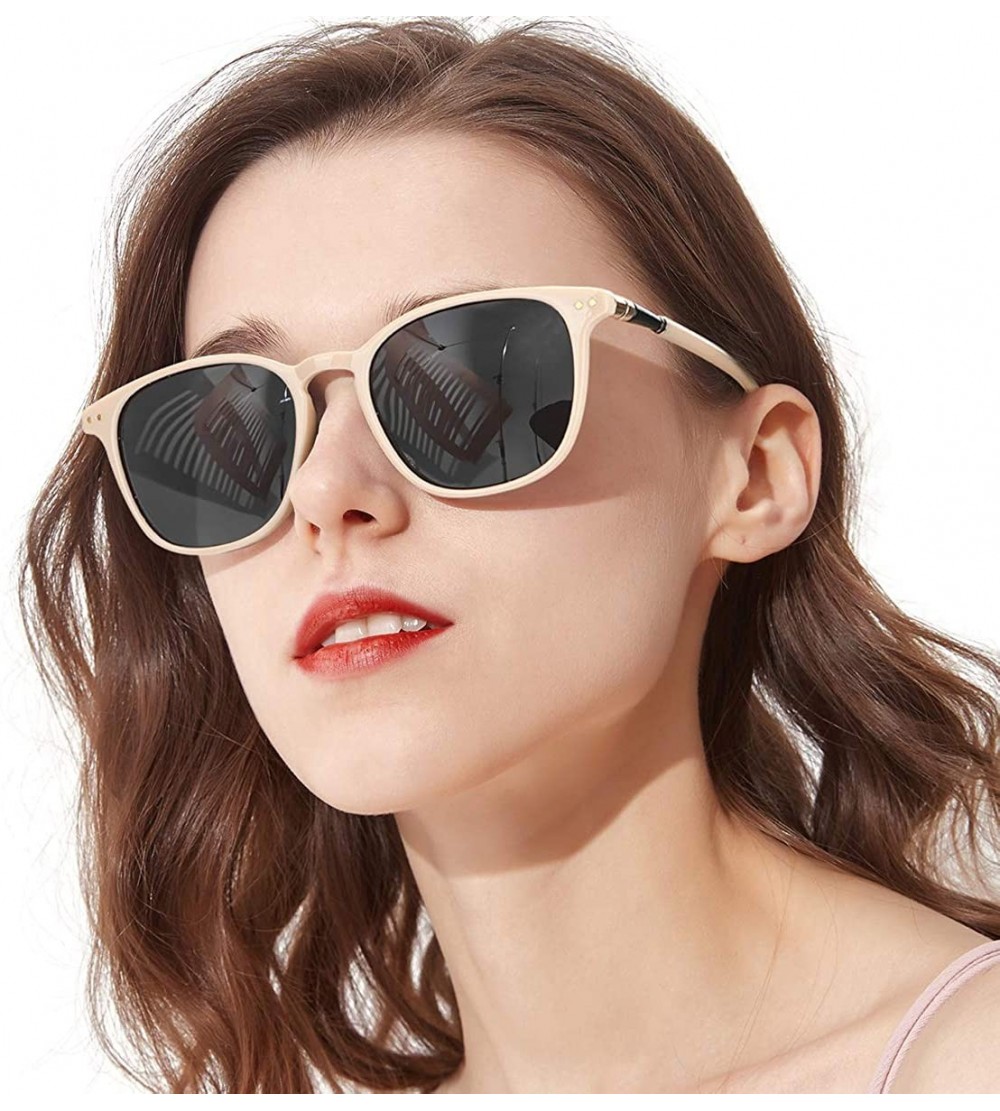 Square Mirrored Polarized Sunglasses for Women Fashion Eyewear for Driving Outdoor 100% UV Protection - CE197Y5IMZM $34.25