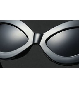 Oversized Oversized High Piont Sunglasses Womens Butterfly Sexy cat Party UV400 - Black - CH18C2H4YG9 $23.68