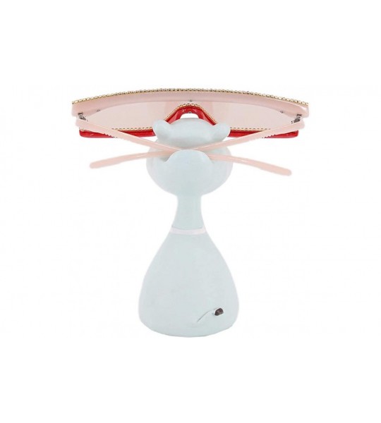 Square Oversize Shield Visor Sunglasses Flat Top Mirrored Mono Lens 170mm - Pink Rhinestone - C31979ZZLOM $34.35