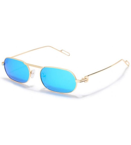 Sport Small Long Frame Polarized Sunglasses Personalized Shading Mirror - 4 - C2190NZWGZT $61.92