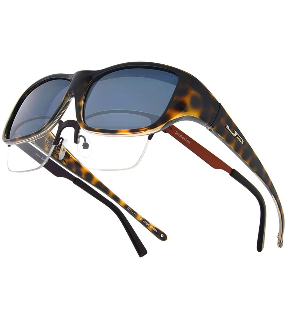 Sport Fitovers Eyewear Sunglasses - Quamby / Frame Cheetah Lens Polarvue Grey - CD11D7BH8IN $94.80