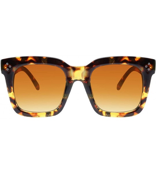 Butterfly Vintage Women Butterfly Sunglasses Designer Luxury Square Gradient Sun Glasses Shades B2486 - Leopard - CO18R3ANGWX...