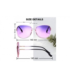 Oversized Square Oversized Sunglasses for Women Classic Fashion Vintage Eyewear for Outdoor-100% UV Protection - CY190S603NU ...