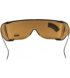 Wrap Largest Fit Over Sunglasses Worn Over Glasses F30 - Amber Non Polarized Lens - CE18C3OQ9D9 $29.72