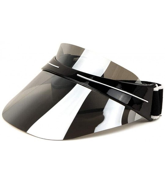 Oversized Oversized XL Shield Wrap Around Headband Visor Sunglasses - Black Headband Color - CB18WT4XCLZ $39.68