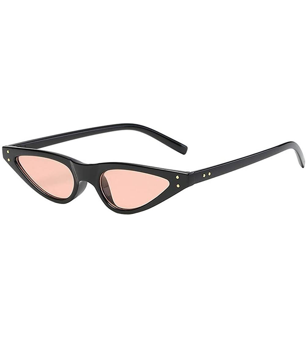 Round Fashion Vintage Retro Unisex UV400 Glasses For Drivers Driving Sunglasses - Pink - CW18TO5TT6T $17.11