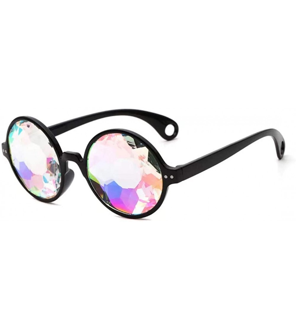 Goggle Festivals Kaleidoscope Glasses Rainbow Prism Sunglasses Goggles Party Shades Summer Eyewear - CX18TMC056Y $48.50