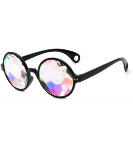 Goggle Festivals Kaleidoscope Glasses Rainbow Prism Sunglasses Goggles Party Shades Summer Eyewear - CX18TMC056Y $48.50