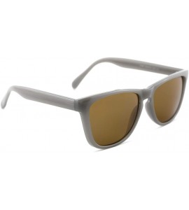 Oversized Vintage Polarized UV400 Protection Sunglasses for Men Women Retro Frosted Frame - C-brwon - CA18UG6U9IO $27.47