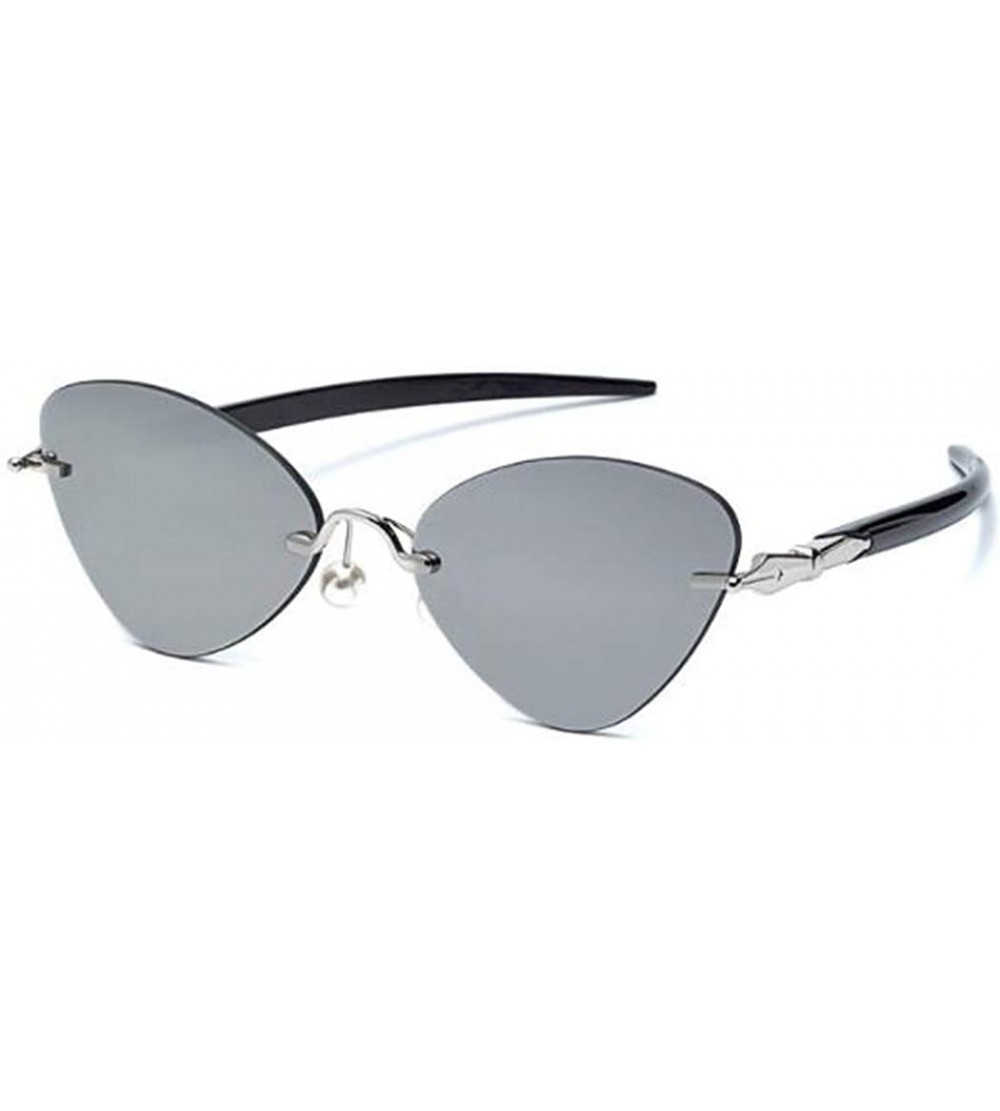 Aviator Women's Sunglasses- Frameless Pilot Fashion Trend Sunglasses - B - CR18SMSALI2 $72.62