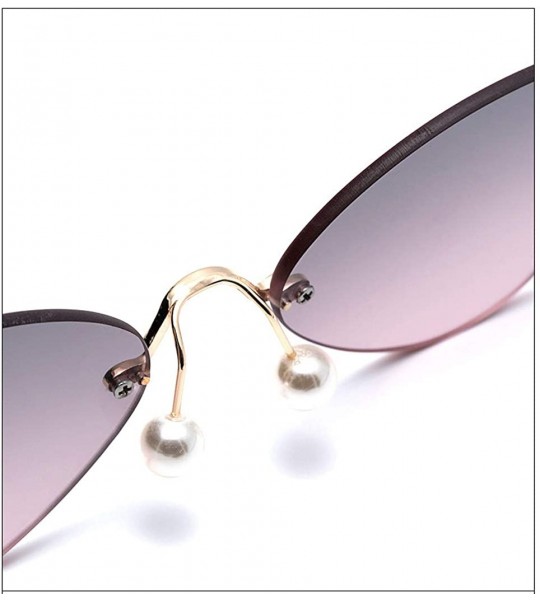 Aviator Women's Sunglasses- Frameless Pilot Fashion Trend Sunglasses - B - CR18SMSALI2 $72.62