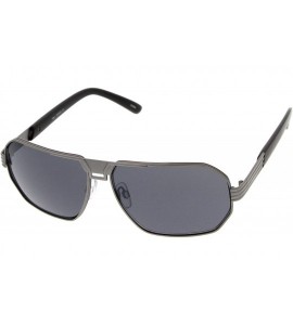 Square Optical Quality Eyewear Retro Design Metal Flat Top Sunglasses (Gunmetal/Smoke) - C0116RGI34X $26.24