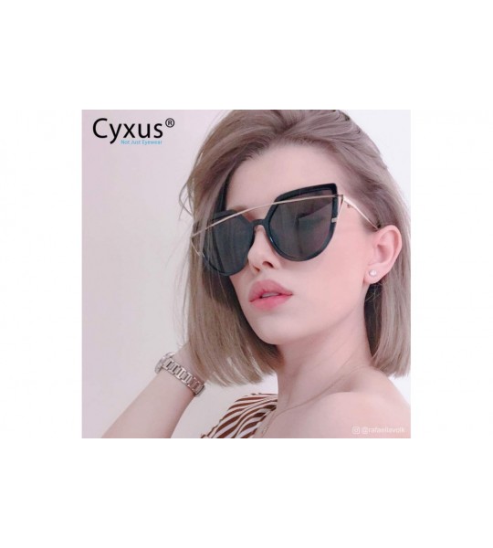 Aviator Vintage Polarized Sunglasses Fashion Cat Eye Sun Glasses for Driving Fishing Outdoor Sun Eyewear Women/Men - CZ18ORGI...