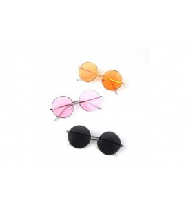 Square Candy Color Korean Simple Children Round Girls ANTI-UV Sunglasses Hot Boys Kids Retro Cute Sun Glasses Eyewear - CI199...