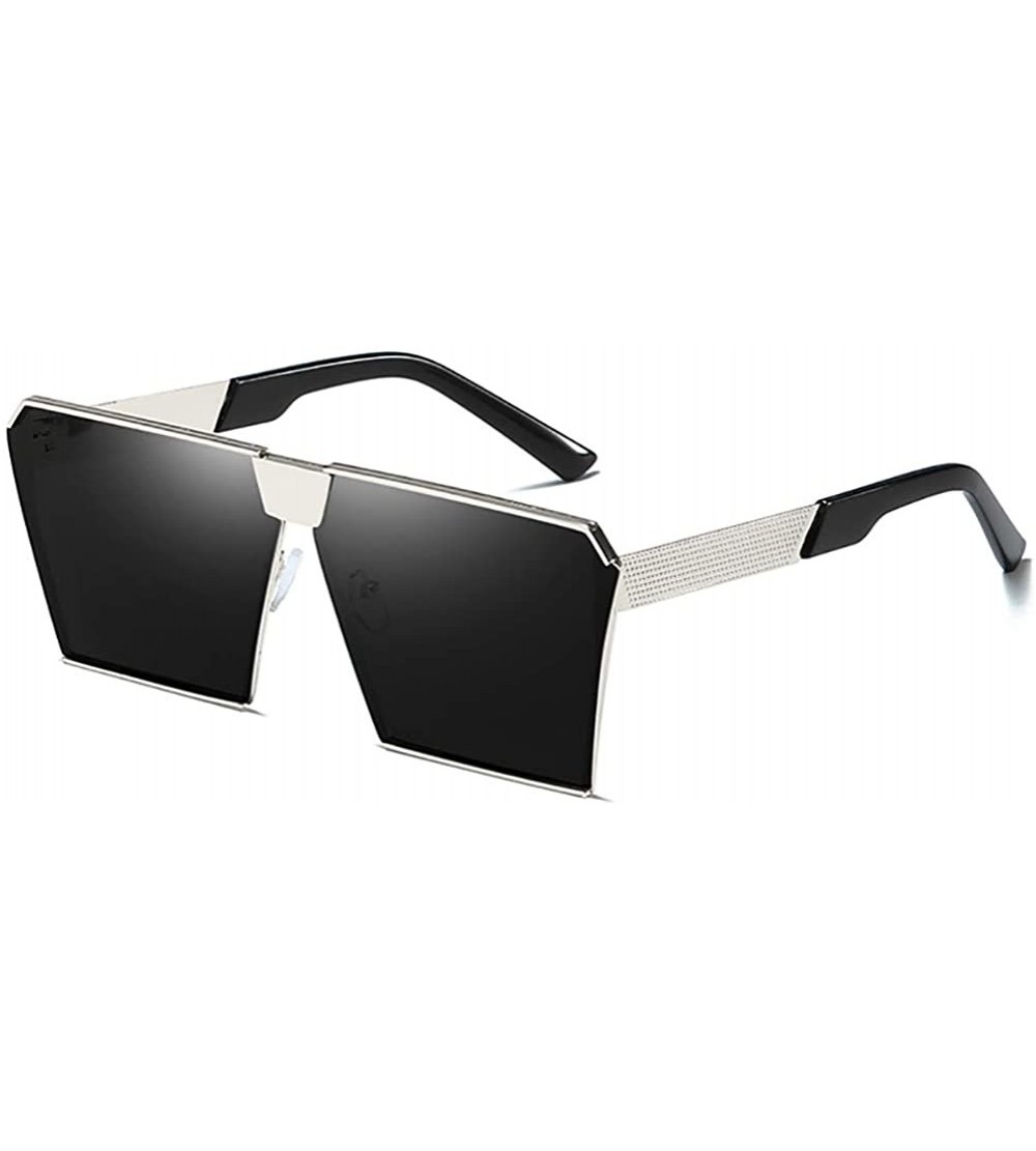 Sport Fashion Rectangular Sunglasses-Polarized Rimless Sun Glasses-For Outdoor Driving - H - CU190O5WCNC $57.14
