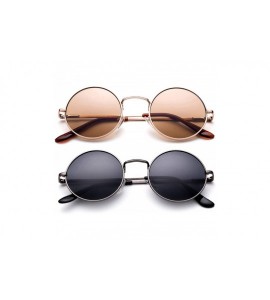 Round Round Retro John Lennon Sunglasses & Clear Lens Glasses Vintage Round Sunglasses - CZ18XKX7Z9D $27.27