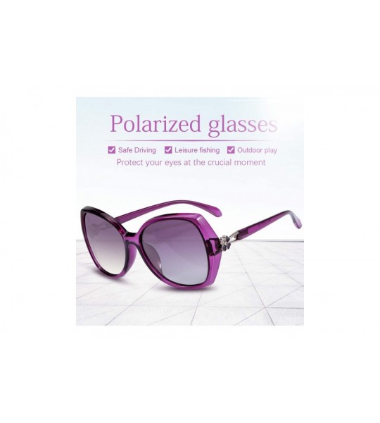 Sport Polarized Sunglasses Driving Blocking Eyeglasses - A406-purple - C218YTII662 $24.89