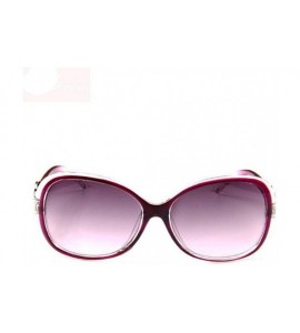 Aviator 2019 Oversized Gradient Ladies Sunglasses Women Brand Designer Classic Black - Tea - C318Y3OLHM0 $18.79