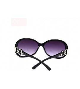 Aviator 2019 Oversized Gradient Ladies Sunglasses Women Brand Designer Classic Black - Tea - C318Y3OLHM0 $18.79