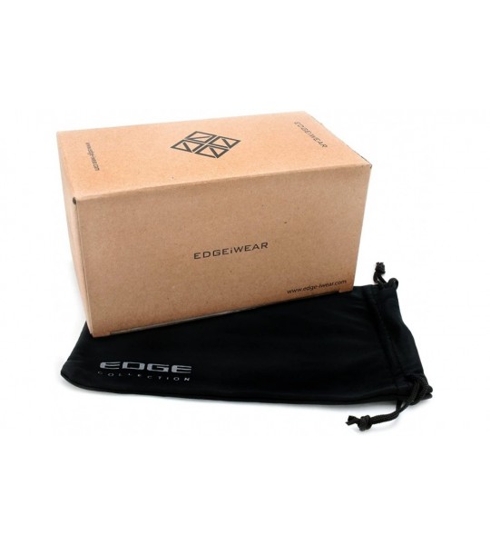 Square Rubberized Square Sunnies w/Polarized Lens 541036SF-P - Matte Black - C3182EU7ZYS $20.02