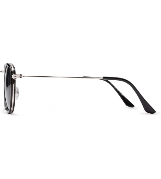 Round Reading Sunglasses Pair Esteemed Bifocal - Black - C318IGL0ONQ $35.77