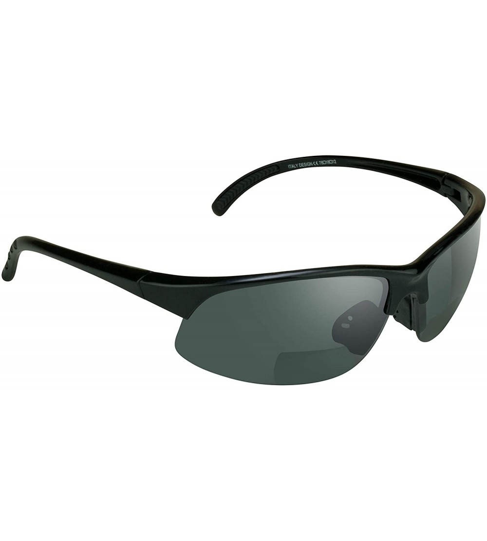 Rimless Semi Rimless blue blocker HD Vision bifocal sunglasses (Smoke- 3.00) - CJ1804E7XSA $25.61