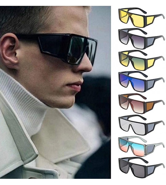 Rimless Fashion Mens Aviator Sunglasses Square Frame Sun Glasses Outdoor Eyewear Driving Cycling Uv Protection Eyeglasses - C...