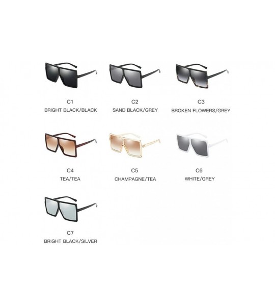 Round New retro square sexy luxury brand designer UV400 oversized unisex sunglasses - White - CE18LMORAXA $23.57