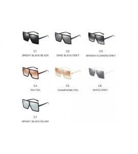 Round New retro square sexy luxury brand designer UV400 oversized unisex sunglasses - White - CE18LMORAXA $23.57