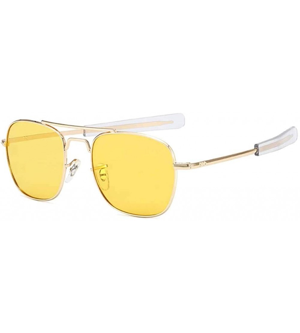Square Polarized Sunglasses Titanium Protection Glasses - D - CG19978U5U3 $45.50