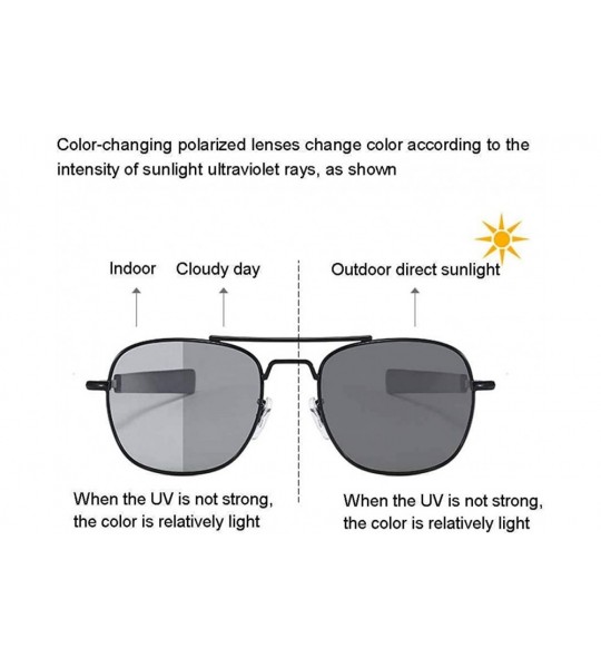 Square Polarized Sunglasses Titanium Protection Glasses - D - CG19978U5U3 $45.50