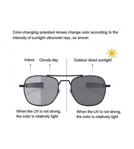 Square Polarized Sunglasses Titanium Protection Glasses - D - CG19978U5U3 $45.50