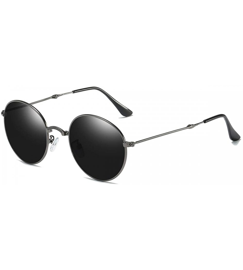 Wrap HD Vintage Classic Polarized Sunglasses for Men Women Around Rectangular Designer Style UV400 Protection - B - C4197AY8C...
