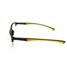 Rectangular 6904 SECOND GENERATION Semi-Rimless Flexie Reading Glasses NEW - Yellow - CJ12DMY9IYL $34.25