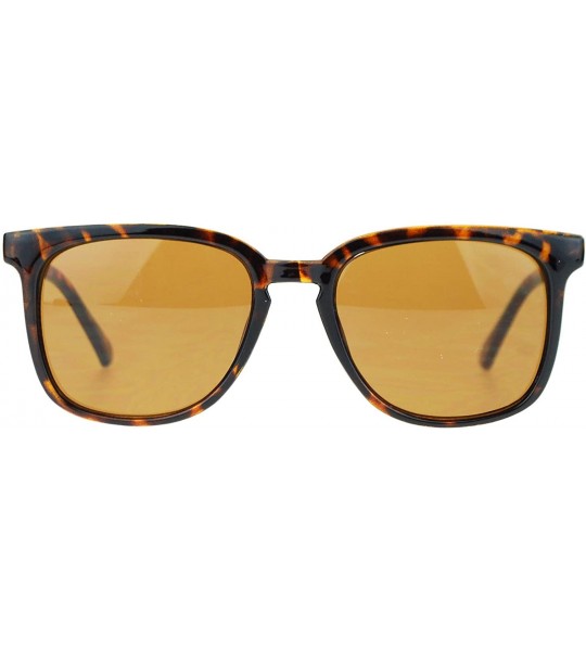 Square Unisex Vintage Retro Sunglasses Square Keyhole Fashion Shades UV400 - Tortoise (Brown) - CY18ISZZ350 $18.35