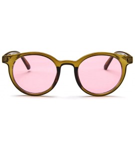 Square MOD-Style Cat Eye Round Frame Sunglasses A Variety of Color Design - S02 - CS189OL23M9 $33.00