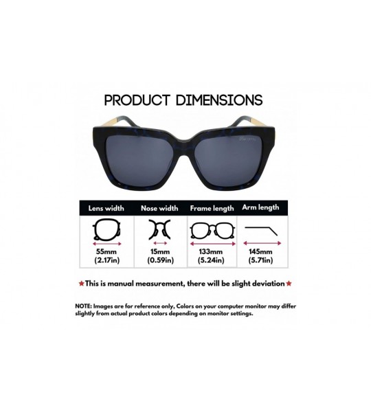 Oval Retro Inspired Handmade Acetate Square Sunglasses with Quality UV CR39 Lens Gift Pakcage Included - CT18RIIXZS0 $78.01