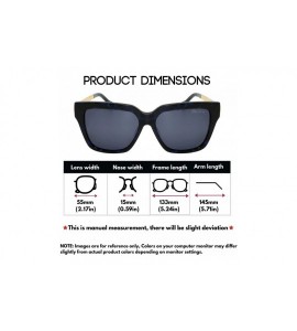 Oval Retro Inspired Handmade Acetate Square Sunglasses with Quality UV CR39 Lens Gift Pakcage Included - CT18RIIXZS0 $78.01