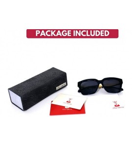 Oval Retro Inspired Handmade Acetate Square Sunglasses with Quality UV CR39 Lens Gift Pakcage Included - CT18RIIXZS0 $78.01