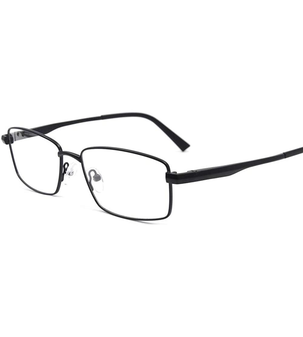 Rectangular Rectangular Full Frame Men's Myopia Glasses Frame - Black - CJ18WEK5U8G $23.29
