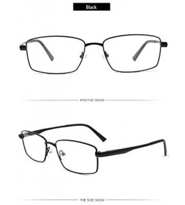 Rectangular Rectangular Full Frame Men's Myopia Glasses Frame - Black - CJ18WEK5U8G $23.29