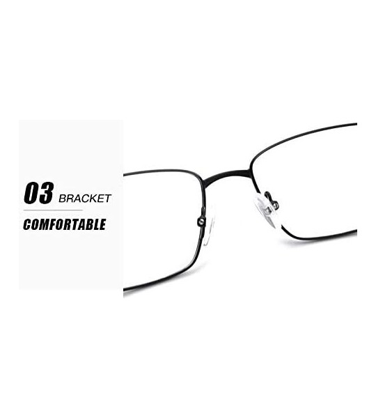 Rectangular Rectangular Full Frame Men's Myopia Glasses Frame - Black - CJ18WEK5U8G $23.29