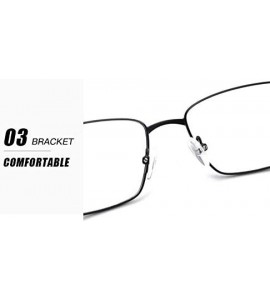 Rectangular Rectangular Full Frame Men's Myopia Glasses Frame - Black - CJ18WEK5U8G $23.29