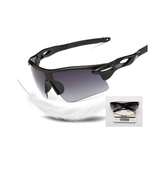 Sport Polarized Sunglasses Men Explosion Proof Baseball - Black Frame Red Night Vision Goggles - CZ190DYOLLQ $23.51