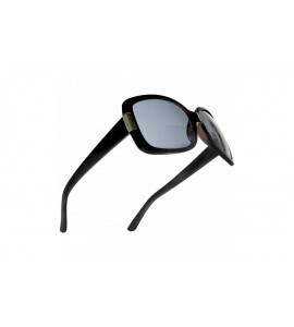 Oval Bifocal Reading Sunglasses for Women Jackie O Fashion Reader Sun Glasses - Black - CD11HB8UBR3 $78.55