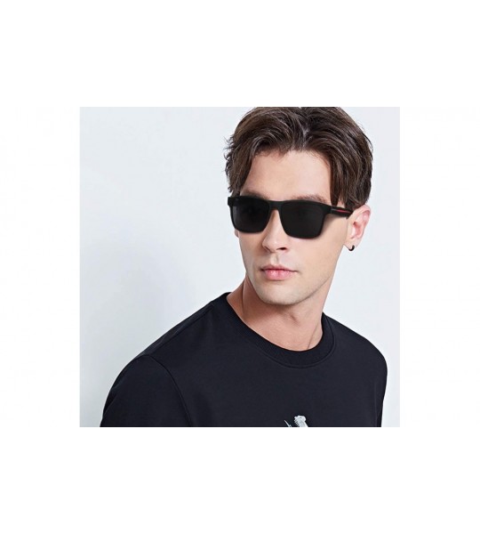 Round Polarized Sunglasses for Men Women Driving Fishing Mens Sunglasses Rectangular Vintage Sun Glasses - CP18WMZIAXZ $23.25