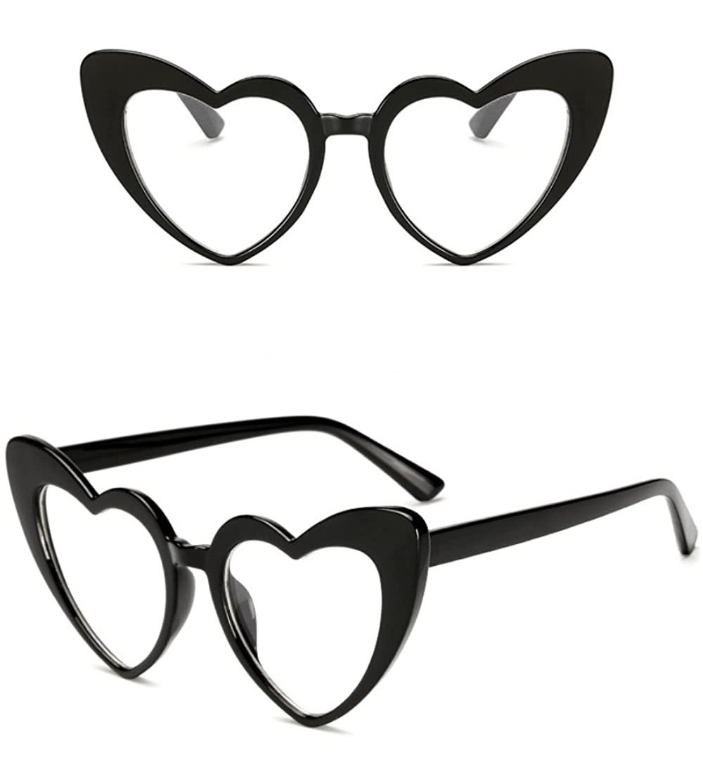 Goggle New Fashion Love Heart Sunglasses Women cute sexy retro Cat Eye Vintage - 2 - CT18EE3RDW7 $27.17