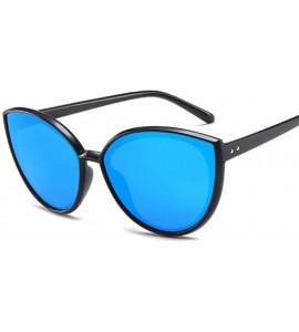 Aviator 2019 New Cat Eye Women Sunglasses Brand Designer Mirror Color Lens Men C1 - C5 - CD18XEC6GN7 $17.37