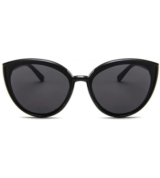 Aviator 2019 New Cat Eye Women Sunglasses Brand Designer Mirror Color Lens Men C1 - C5 - CD18XEC6GN7 $17.37